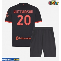 AC Milan Omari Hutchinson #20 3rd trikot Kinder 2026-27 Kurzarm (+ Kurze Hosen)